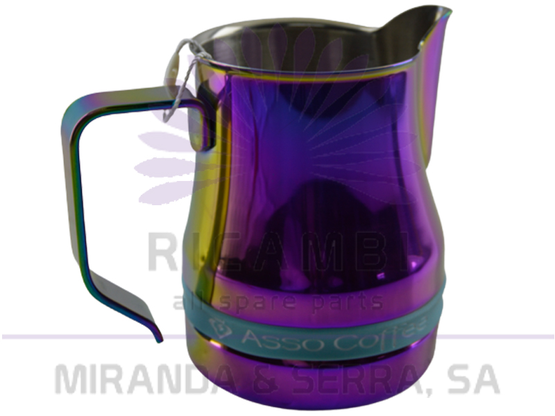 Leiteira Inox Cromada 0.50L Duo para Cafetaria Profissional