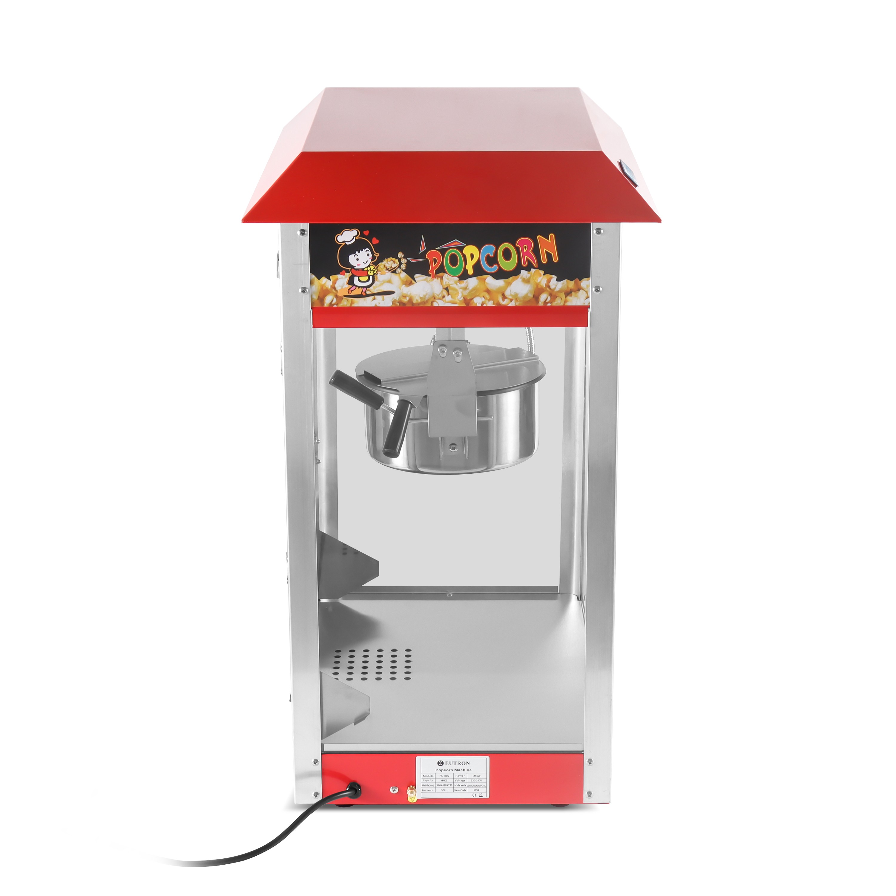 Máquina de Pipocas Profissional 5 kg/h Eutron