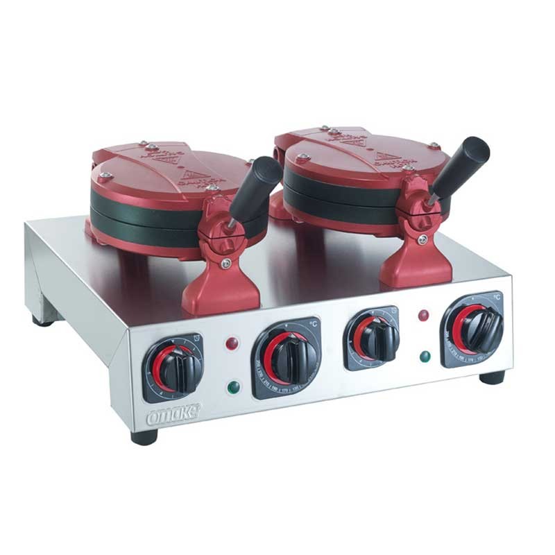 Máquina de Waffles Dupla Redonda