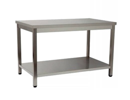 Mesa de Trabalho Central Inox Desmontável 2000x600mm