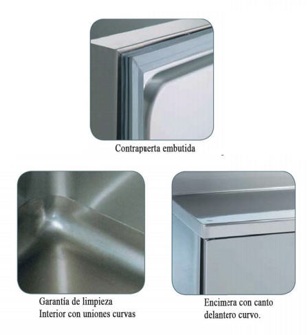 Bancada Refrigerada Inox 2 Portas -2ºC/+8ºC 250L TRS-150