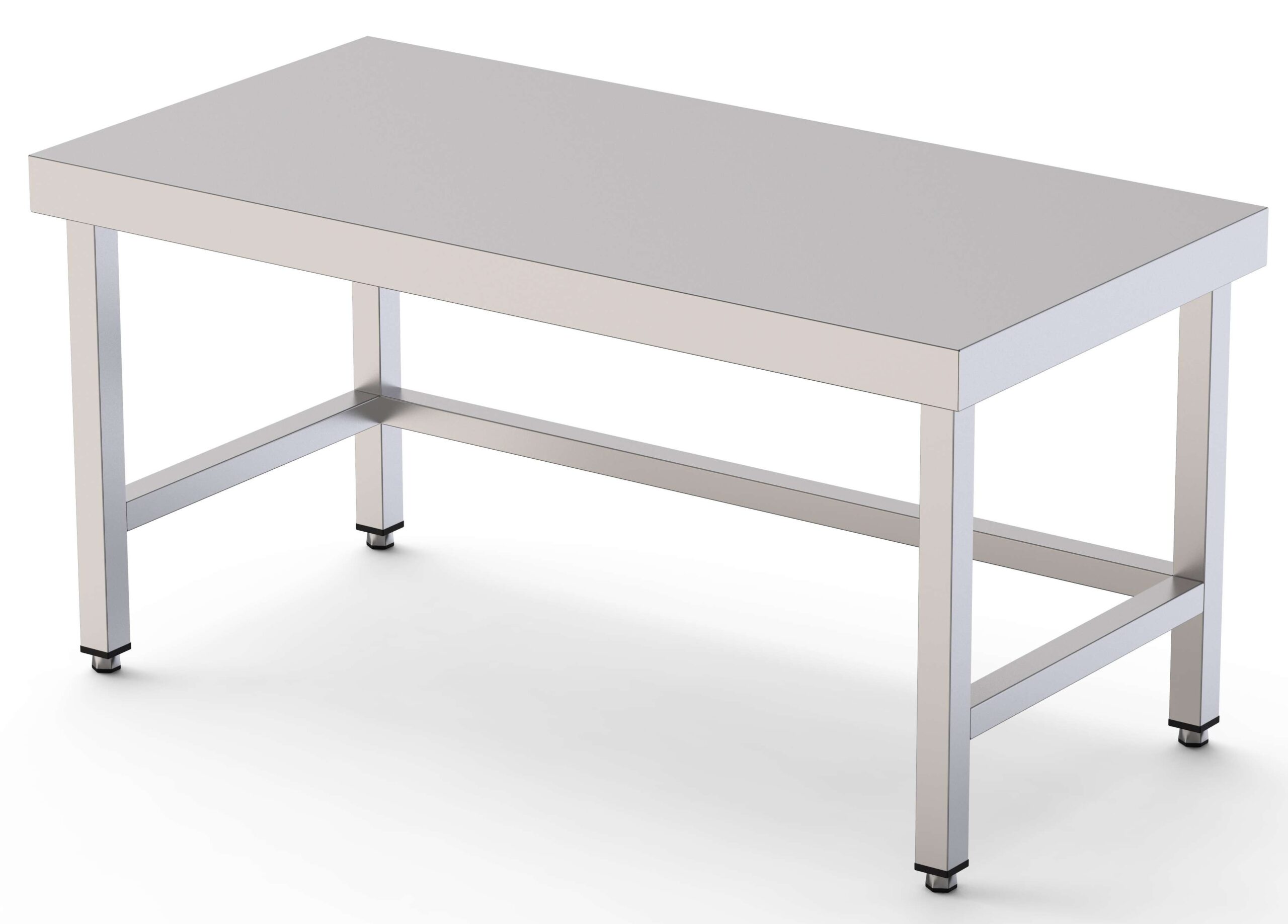 Mesa de Trabalho Central Inox 700x600x600 mm Desmontável