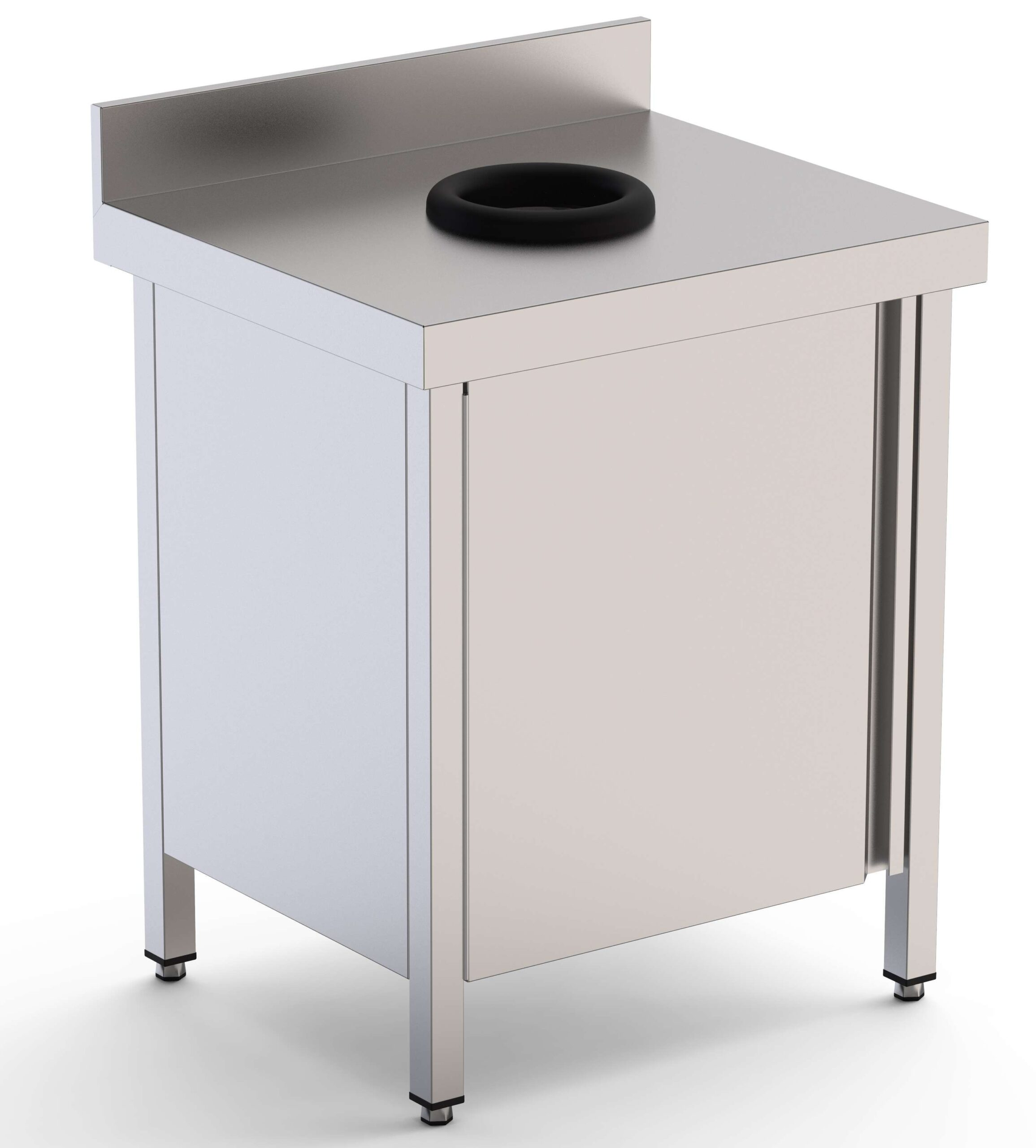 Mesa de Trabalho Mural Inox com Porta 700x600x850mm