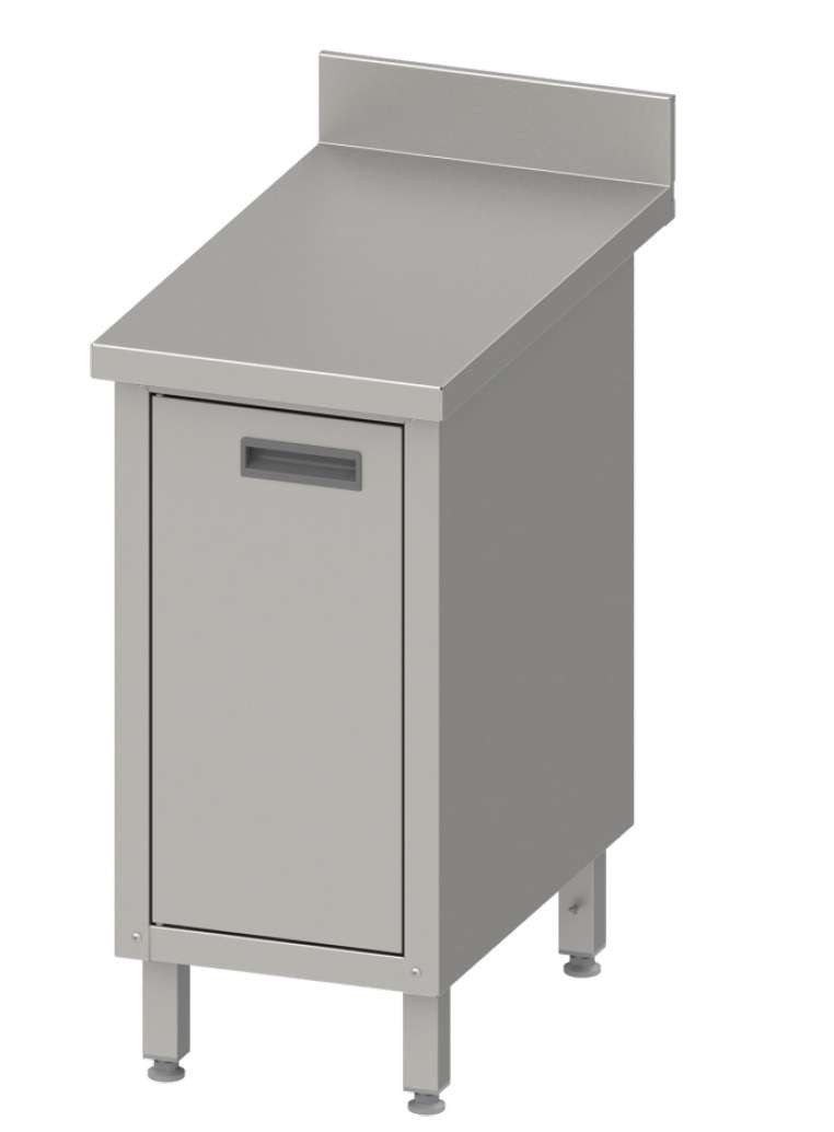 Mesa Mural Inox com Portas 600x700x850mm Varsovia