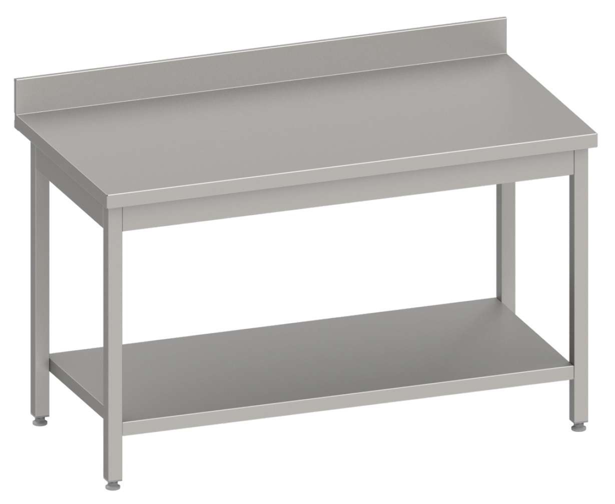 Mesa de Trabalho Mural Inox Linha Varsovia 1000x700x850 mm