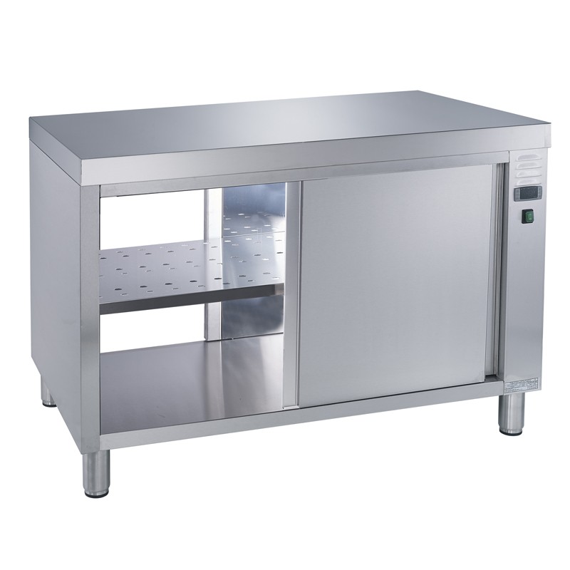 Mesa Quente Passante Inox com Portas 1200x700x850mm