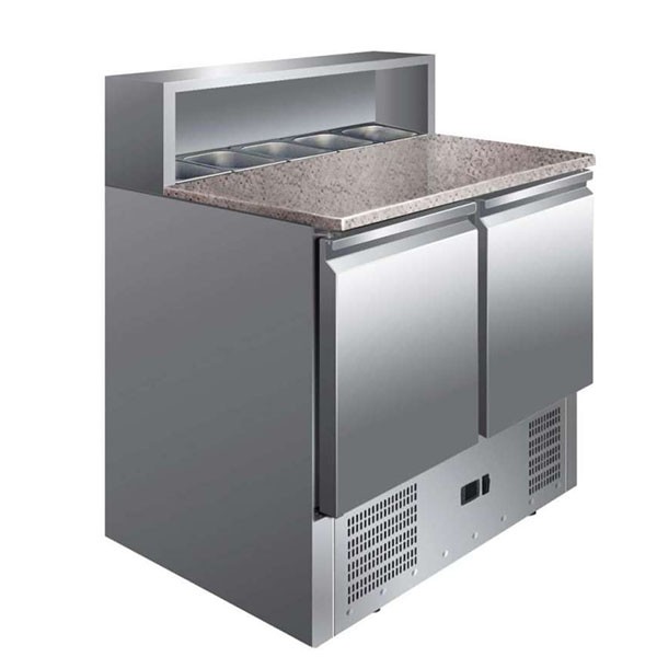 Mesa Refrigerada 2 Portas c/ Bancada Granito 900x700mm