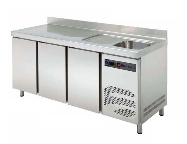 Mesa Refrigerada com Cuba 2017 mm Inox 3 Portas