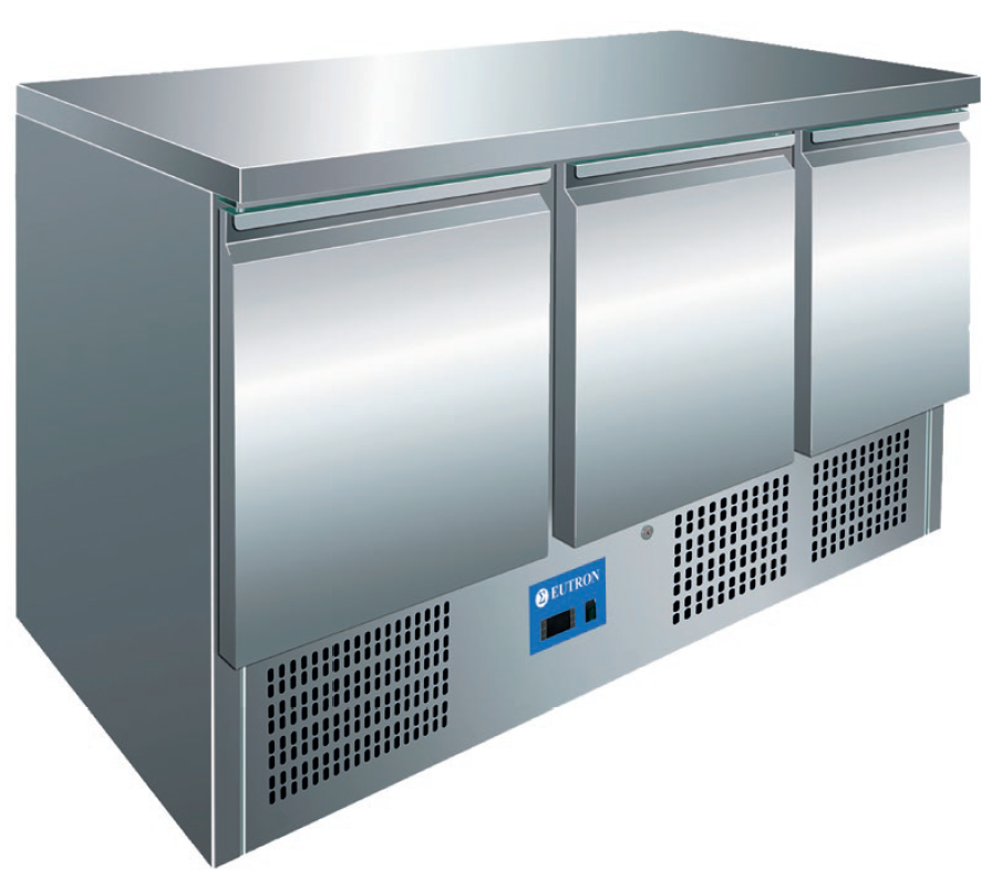 Mesa Refrigerada de Preparação Compacta 3 Portas S903TOP