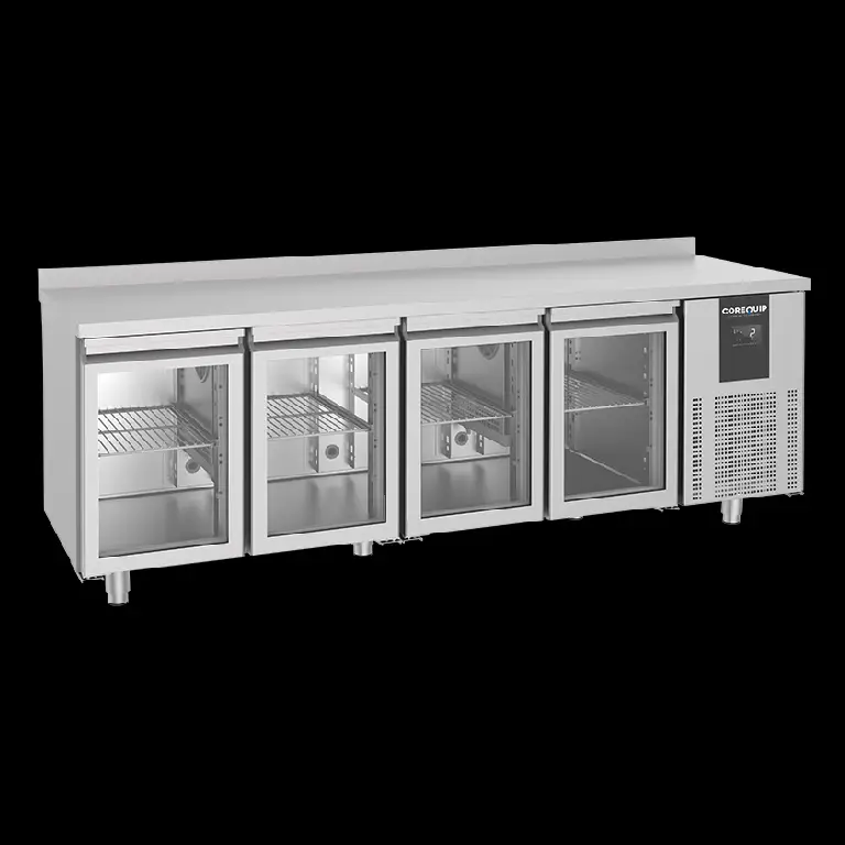 Mesa Refrigerada Gastronorm com 4 Portas de Vidro