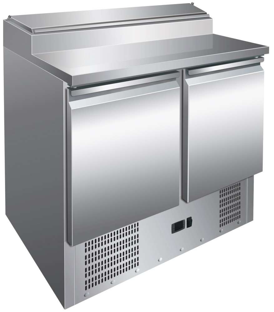 Mesa Refrigerada GN1/1 para Preparação de Saladas 2 Portas