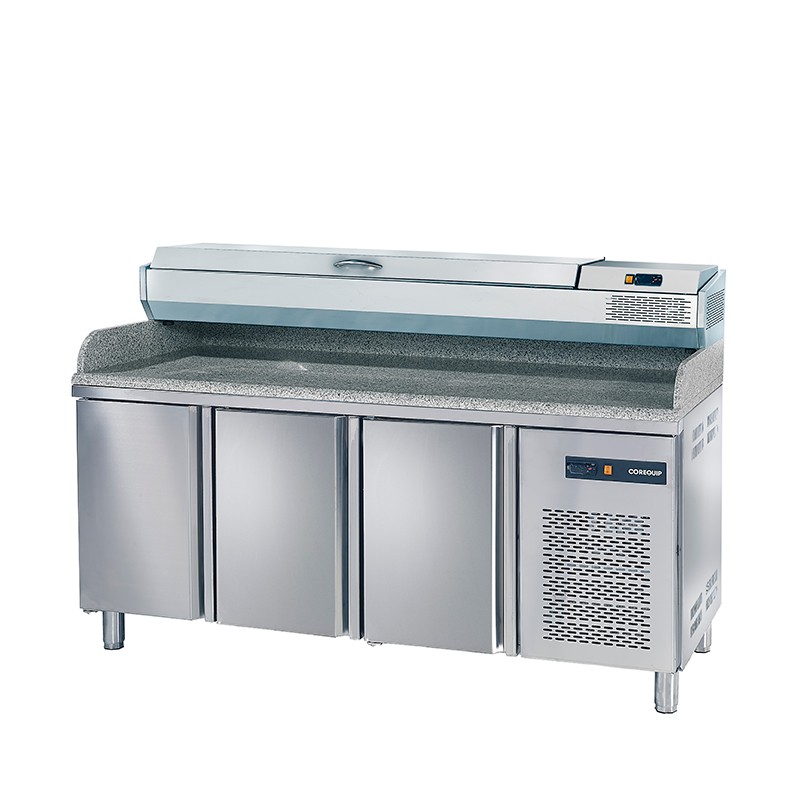 Mesa Refrigerada de Preparação de Pizza com Tampo de Granito 1792mm