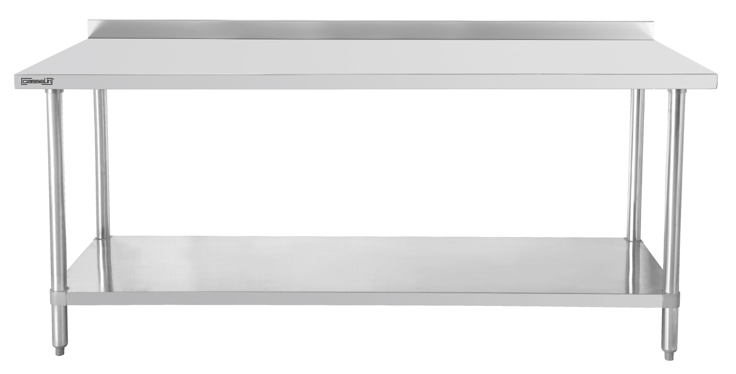 Mesa de Apoio Inox c/ Prateleira Inferior 1000x600 mm