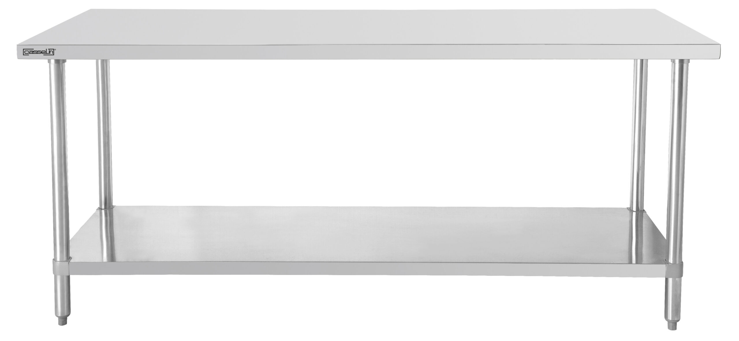 Mesa de Trabalho Inox AISI 304 C/ Prateleira 600x700mm