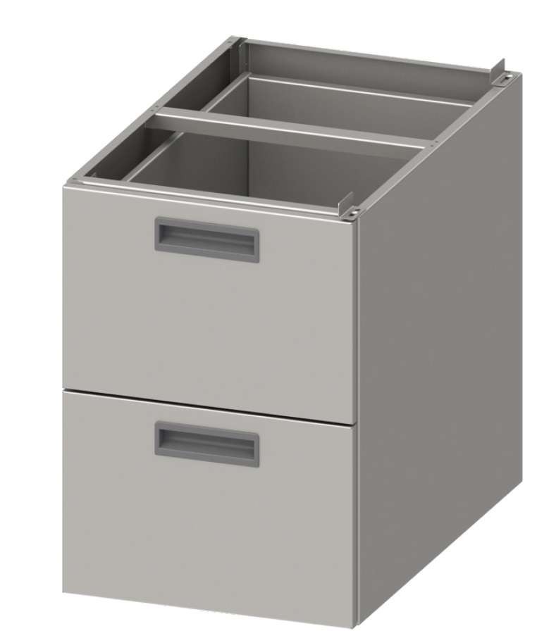 Módulo de Gavetas em Aço Inox AISI 201 para Mesas de 700 mm