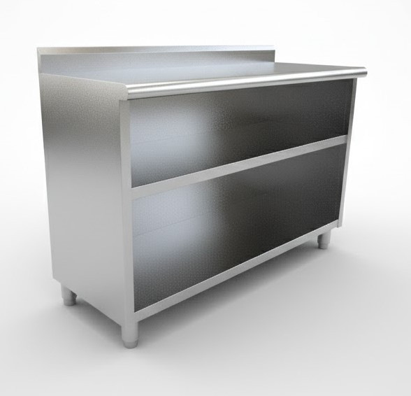 Móvel de Prateleiras Inox 1500x600x1050mm