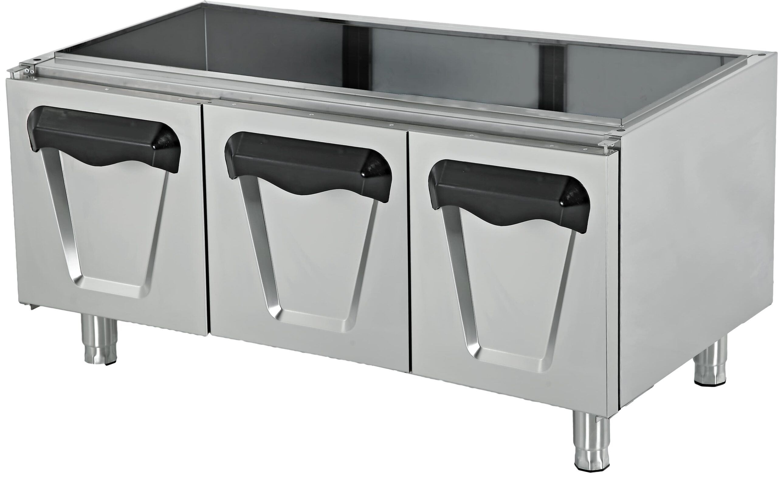 Móvel Base Inox com 3 Portas Linha 700 1200x620x550h mm