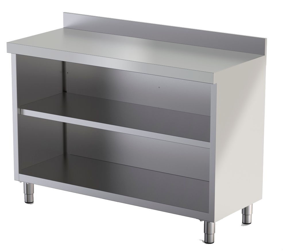 Móvel de Prateleiras Inox Neutro 2025x600mm
