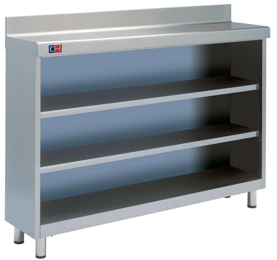 Móvel de Prateleiras Inox 2025mm com Pés Ajustáveis