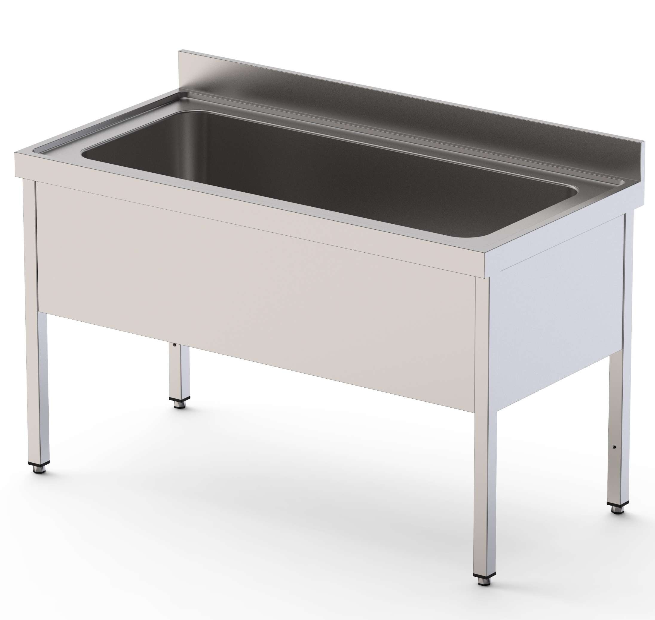 Lavadouro Inox 2 Cubas Fundo 700 c/ Móvel 1800x700x850h mm