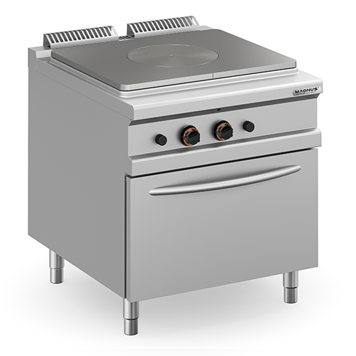 Fogão Industrial a Gás com Placa Radiante e Forno GN2/1 L900