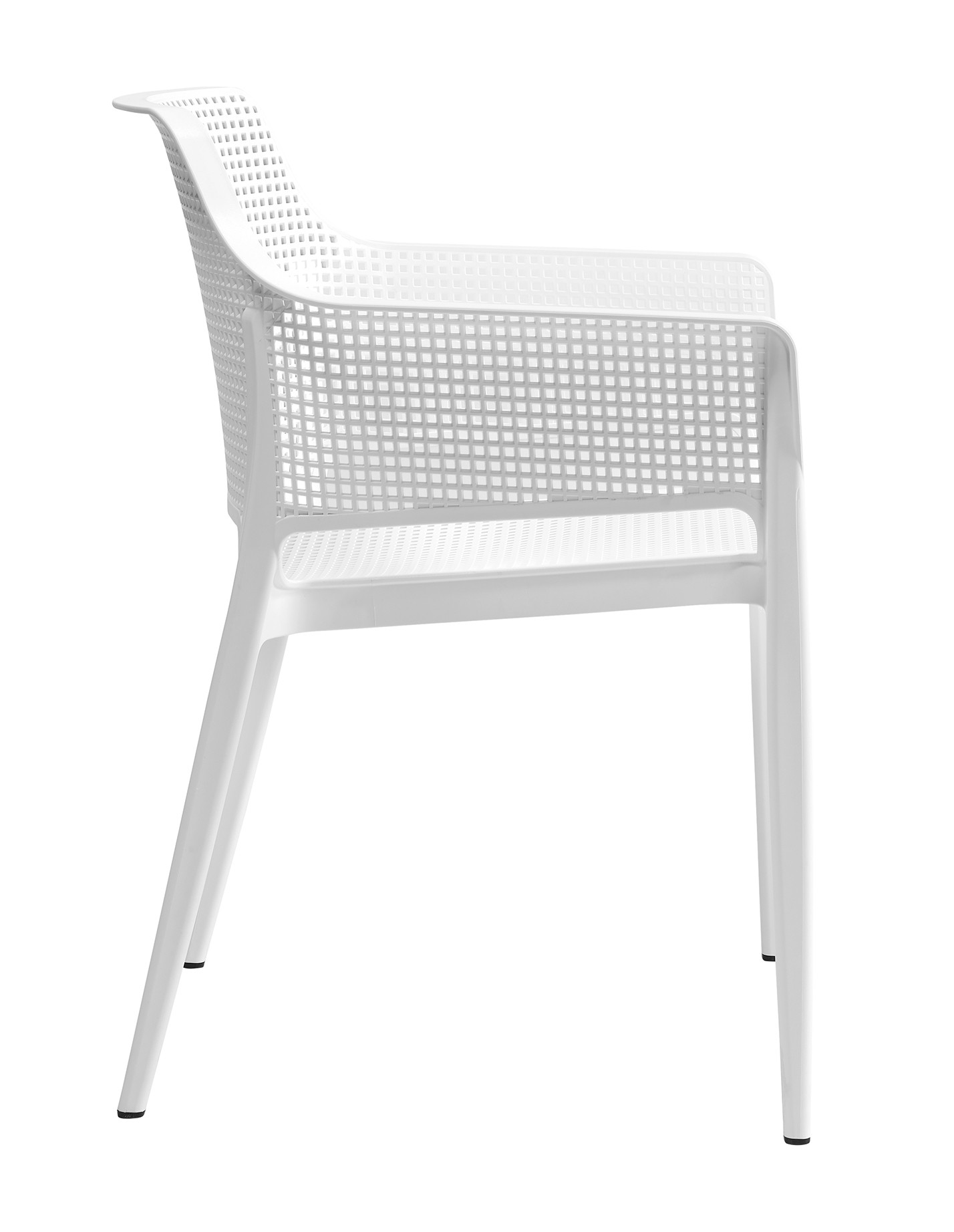 Cadeira de Exterior Polipropileno Branco Apilhável