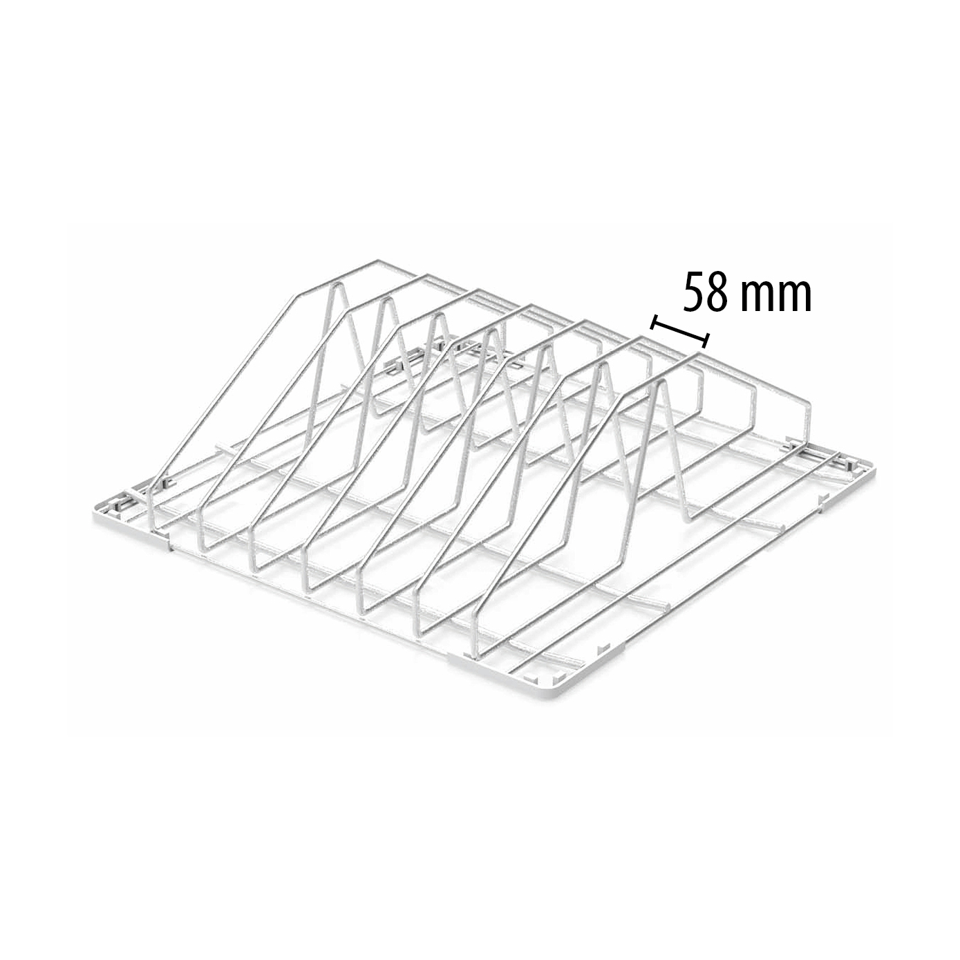 Suporte de Tabuleiros em Inox 6 Níveis 50x50x17 cm