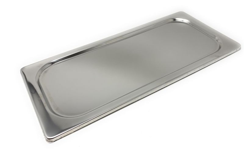 Tampa de Aço Inoxidável para Cubas de Gelado 360x165x15mm