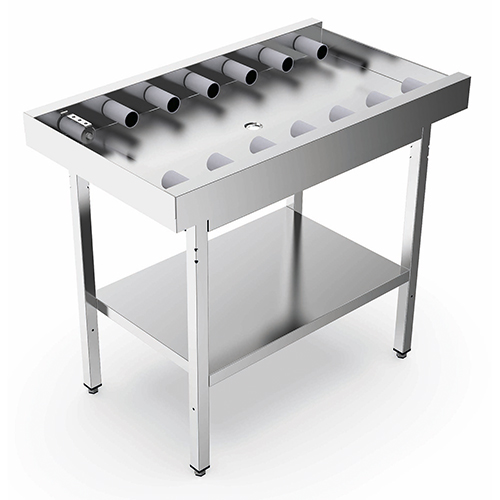 Tapete de Rolos Inox para Fim de Linha 1100x650mm