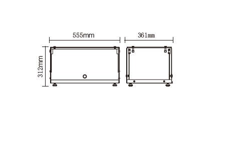 Vitrina Expositora Neutra de Balcão 35L – VRC-35L