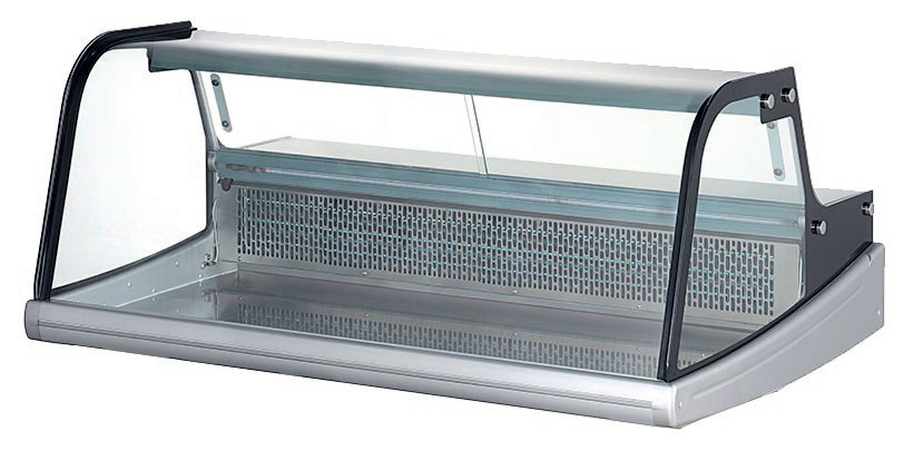 Vitrine Refrigerada Curva para Peixe e Carne 255L