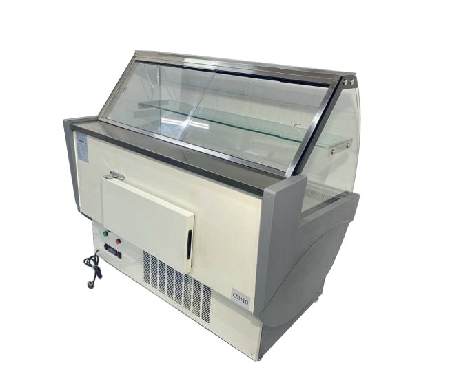 Vitrine Refrigerada Expositora SLIM 130C 1300mm Curva Aberta