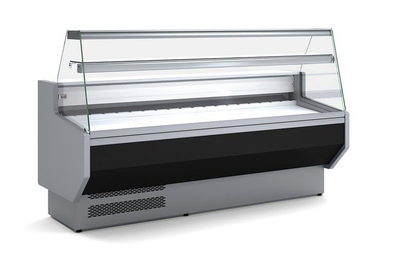 Vitrina Expositora Refrigerada 1500 Cristal Reto Preto