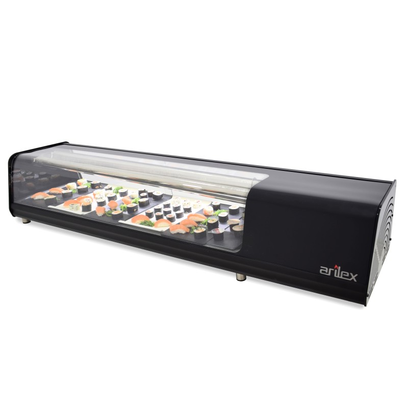 Vitrine Refrigerada Estática Sushi 1456x390mm Profissional