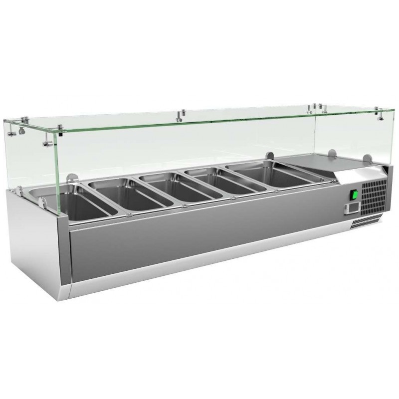 Vitrine de Ingredientes Refrigerada 1400mm 5 GN