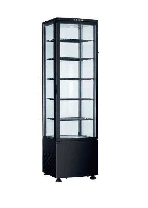 Vitrina Refrigerada Expositora Ventilada 288L Negra RT-280B