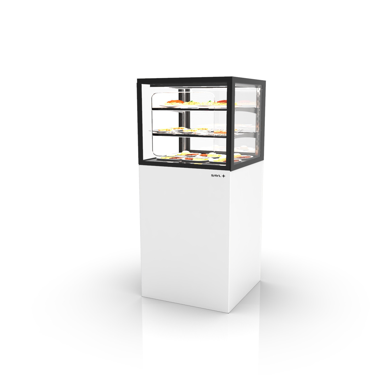 Vitrine Aquecida Expositora de Balcão Integra 600x600x1400mm