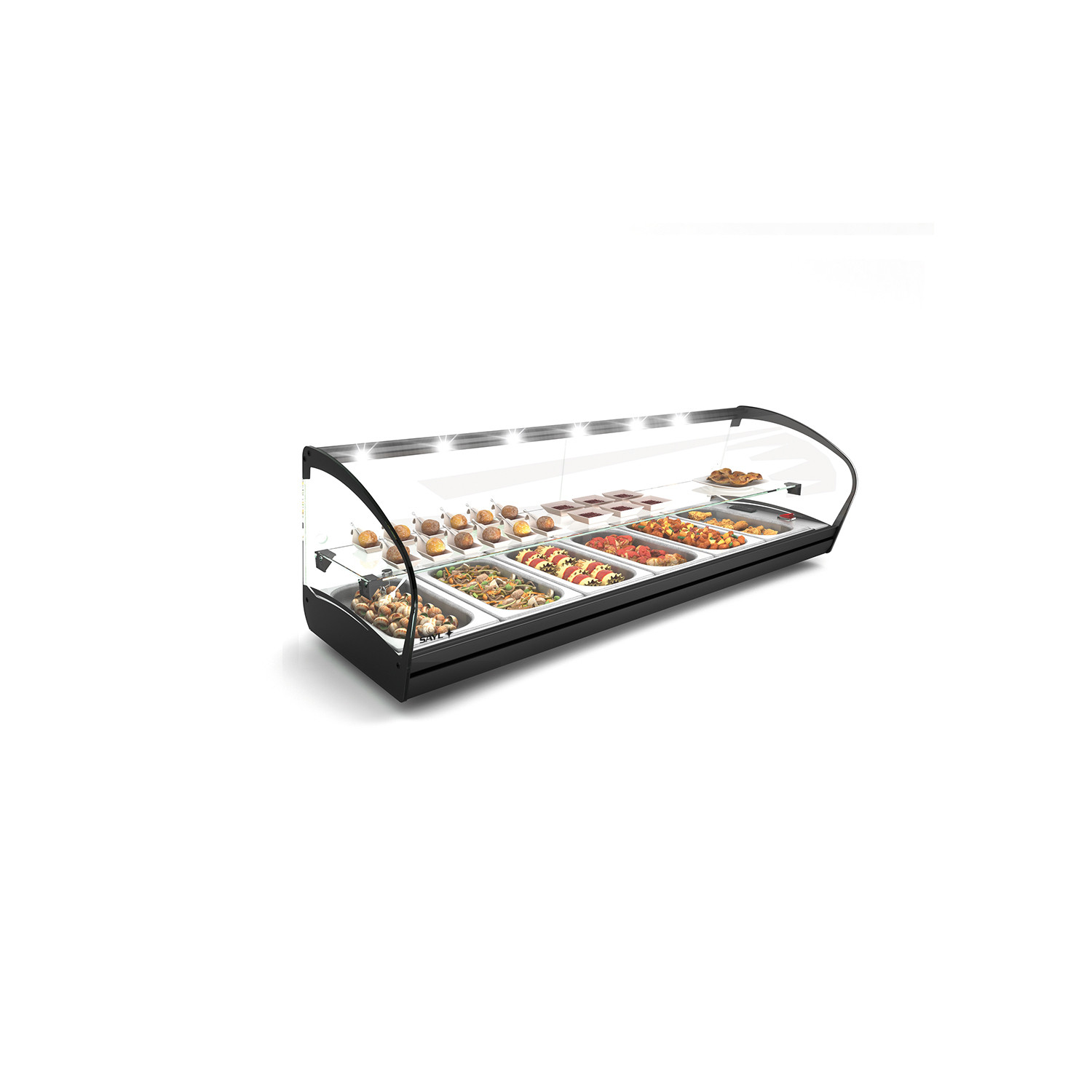 Vitrine Aquecida de Balcão 1190mm LED