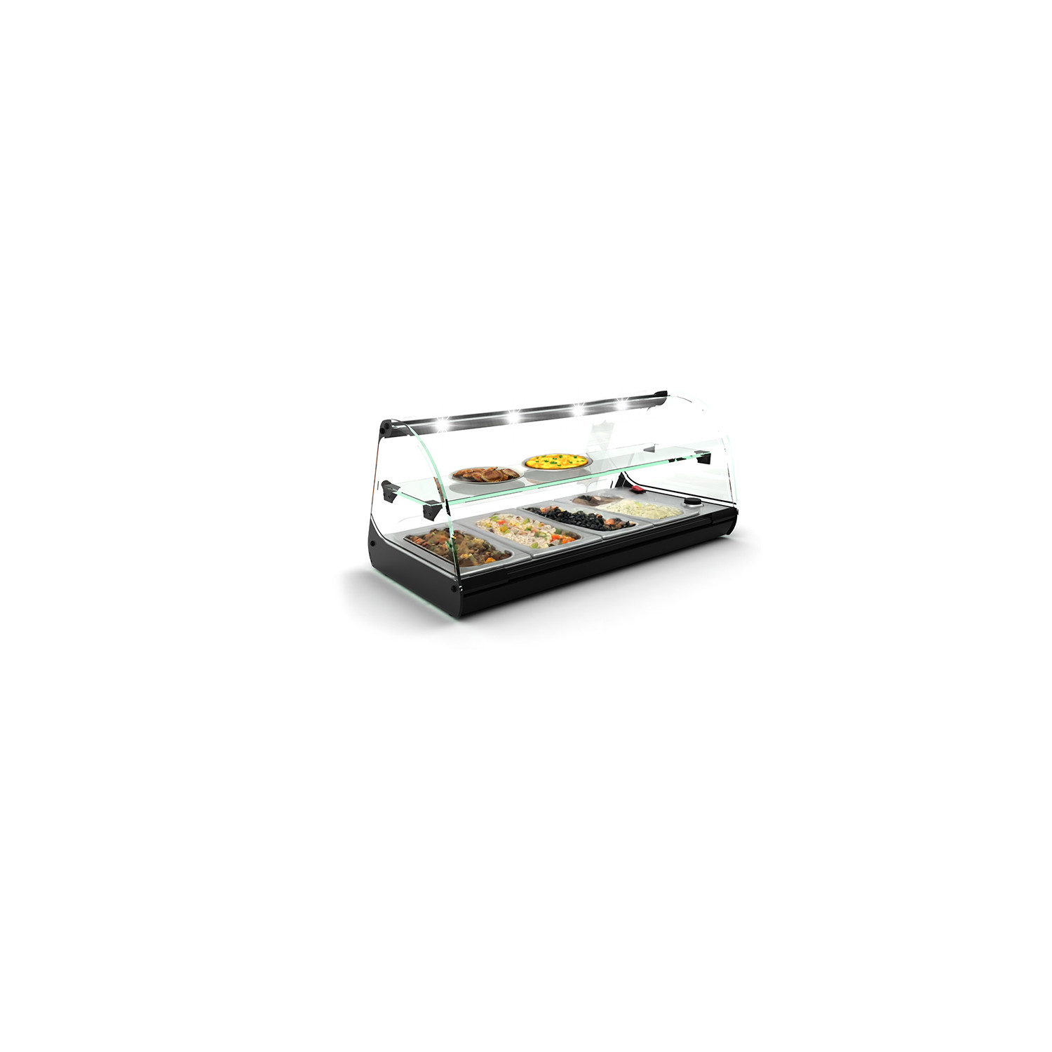 Vitrine Aquecida de Bancada 4xGN1/3 C24L LED