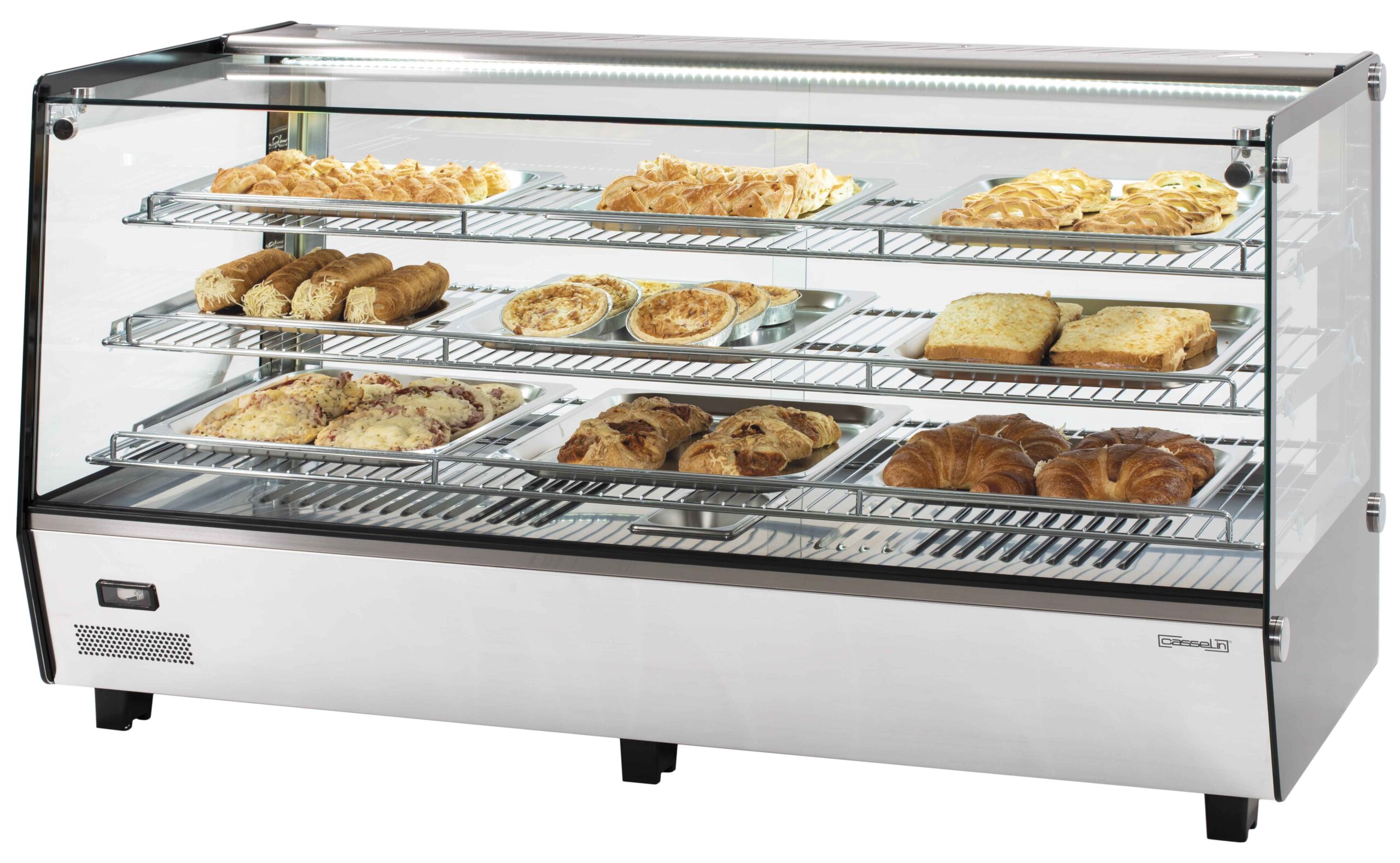 Vitrine Aquecida Encastrada 200L Vidro Plano