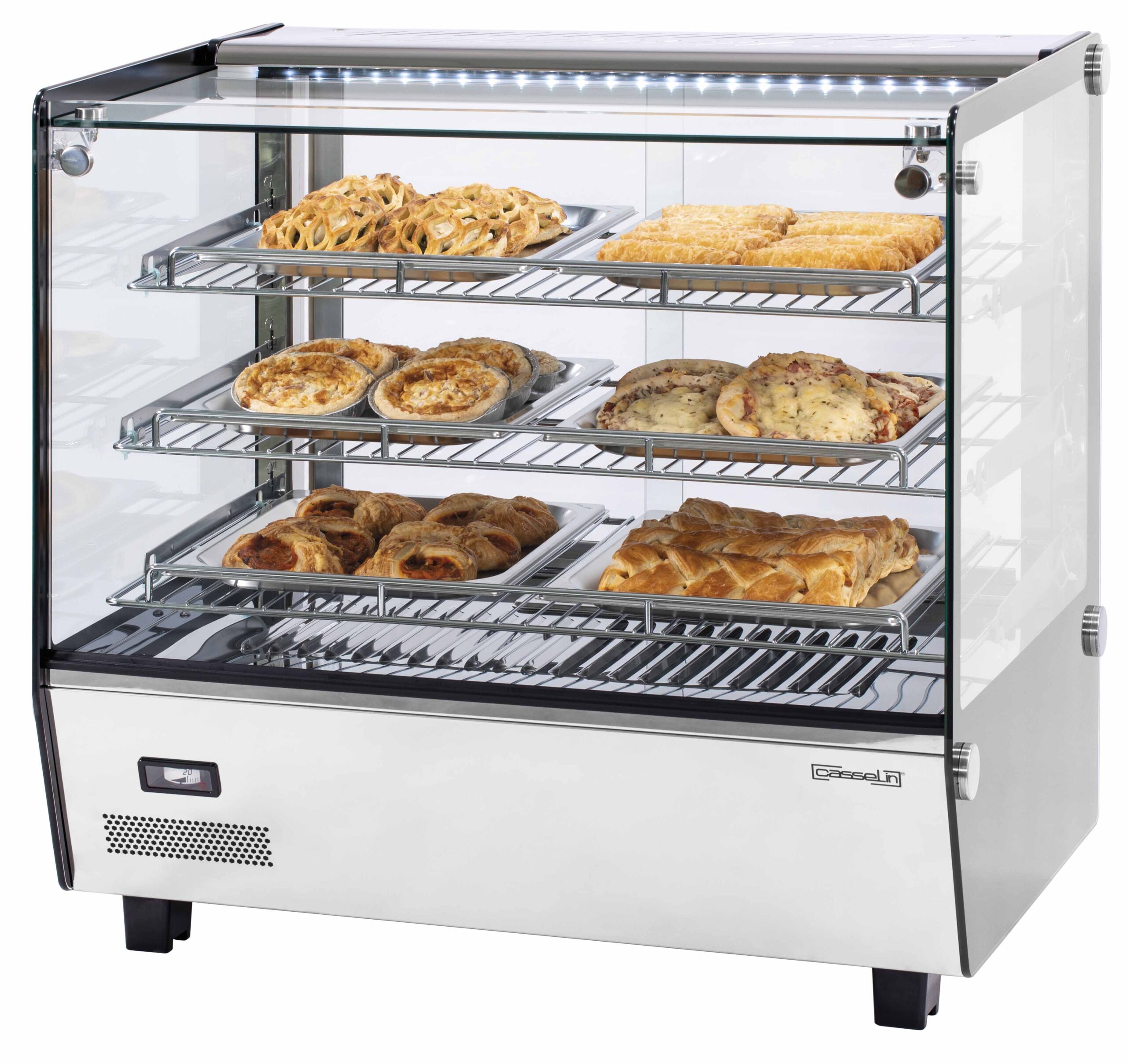Vitrine Aquecida Encastrável 120L Vidro Plano