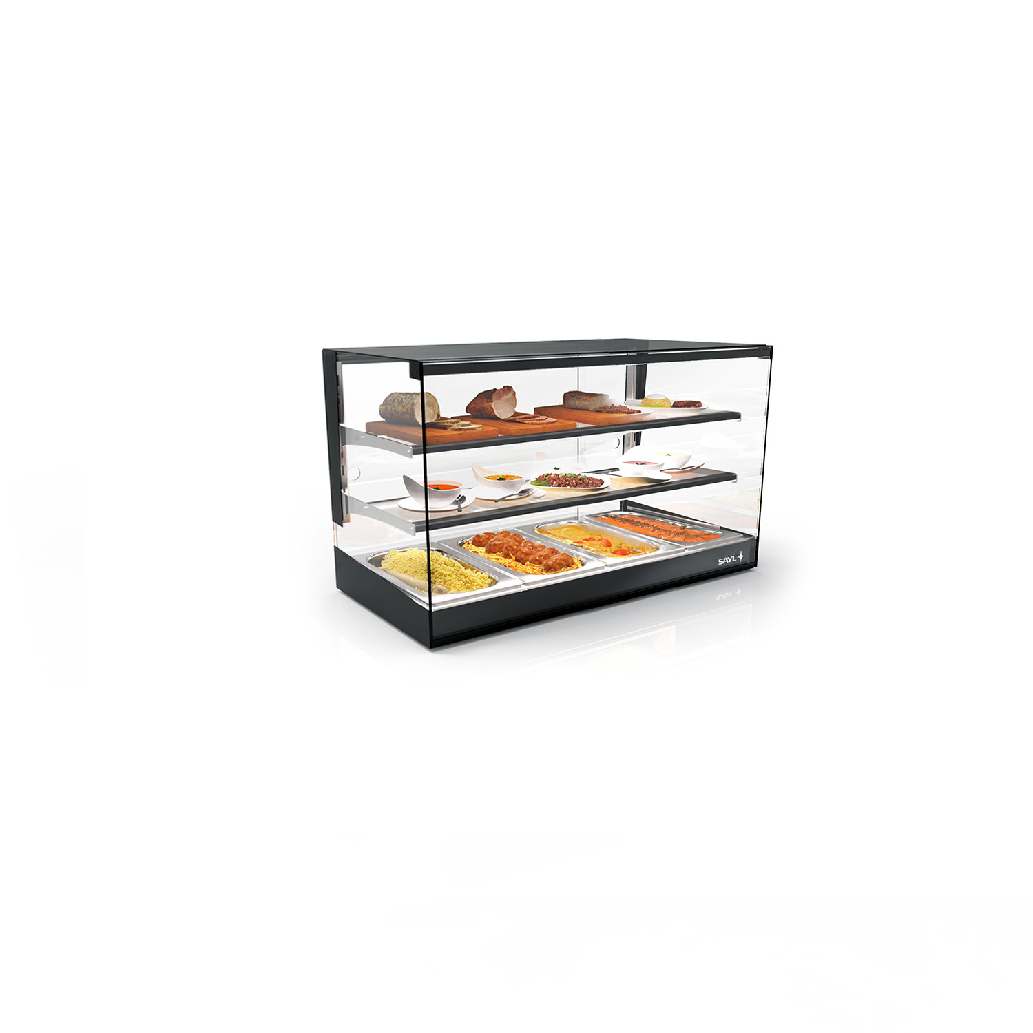 Vitrine Aquecida de Bancada 840x395x460 mm