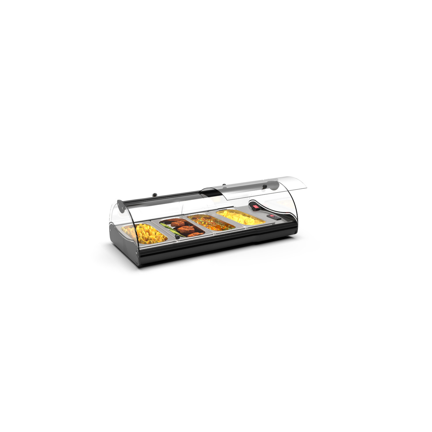 Vitrine Aquecida de Bancada Self-Service 840x395x245mm