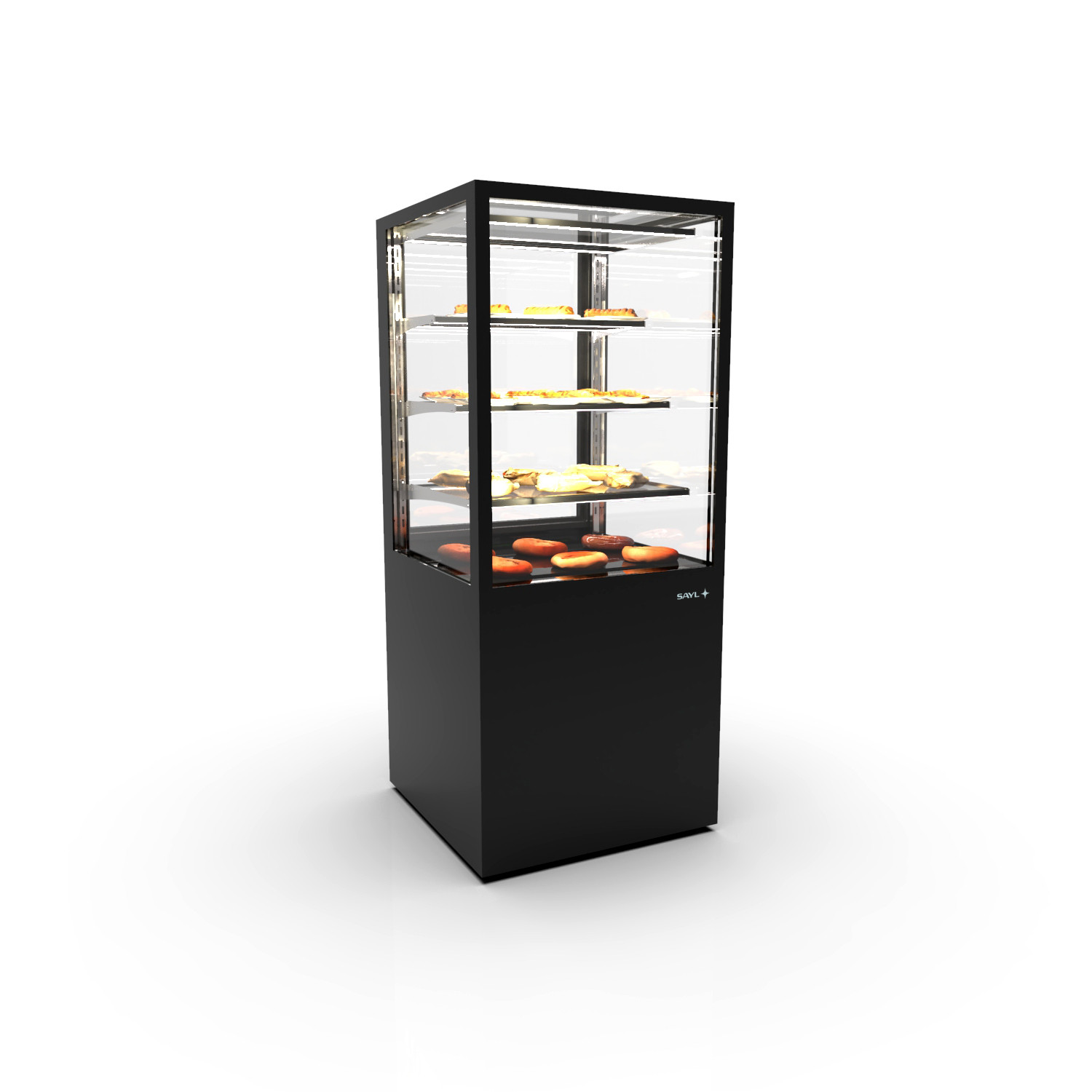 Vitrine de Exposição Vert. Aquecimento Seco 730W