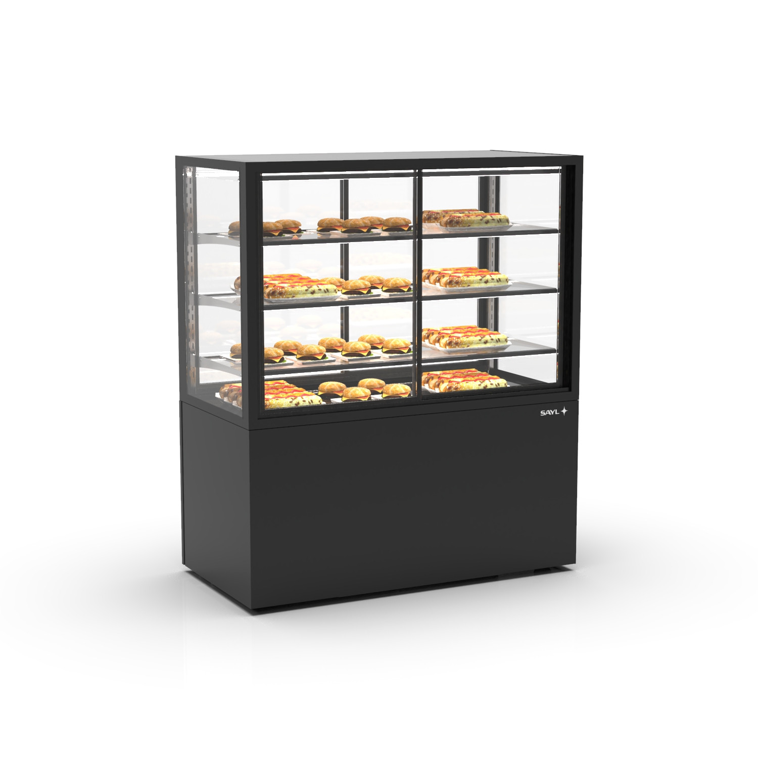 Vitrine Aquecida de Exposição Vertical com 3 Prateleiras - Integra-C