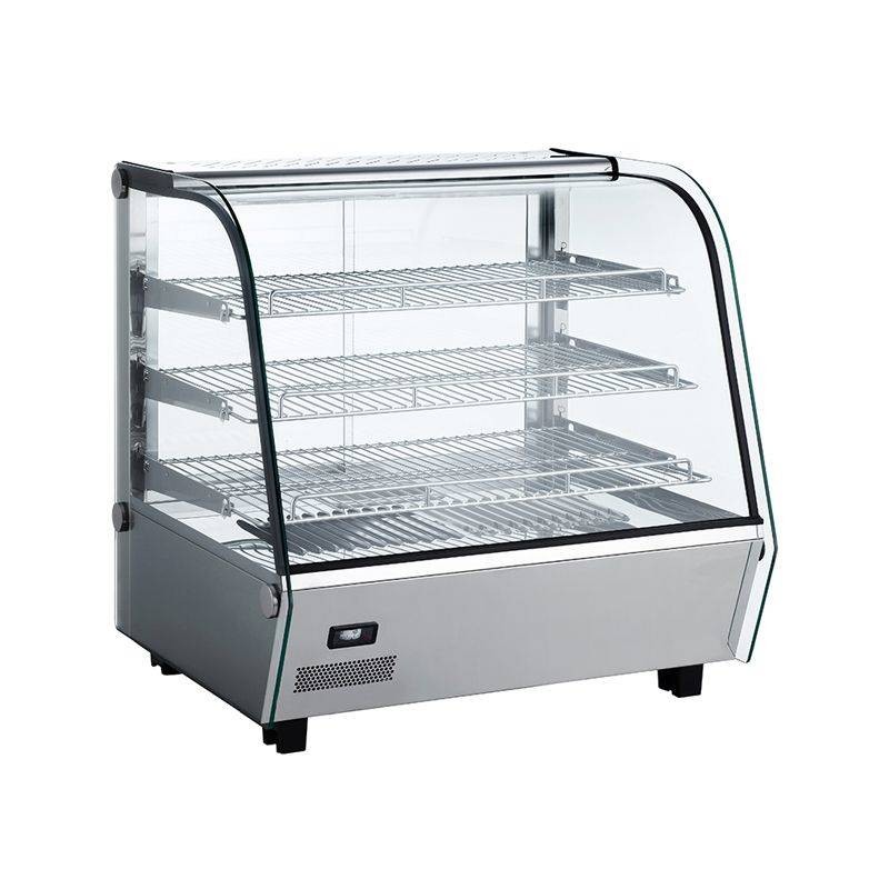 Vitrine Quente de Bancada 120L – Exposição Otimizada