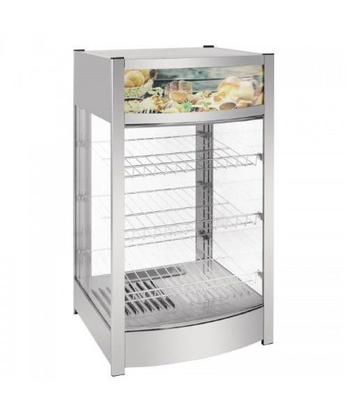 Vitrine Quente de Bancada 97L para Expositor de Alimentos