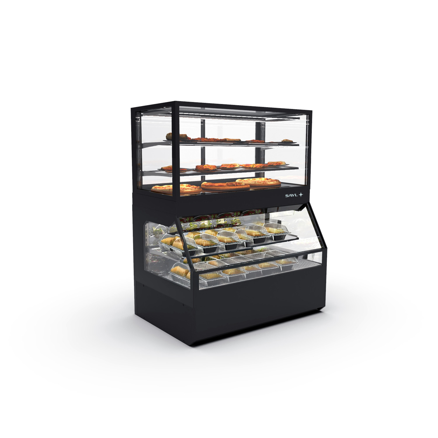 Vitrine Combinada Quente e Fria 1200mm para Self-Service