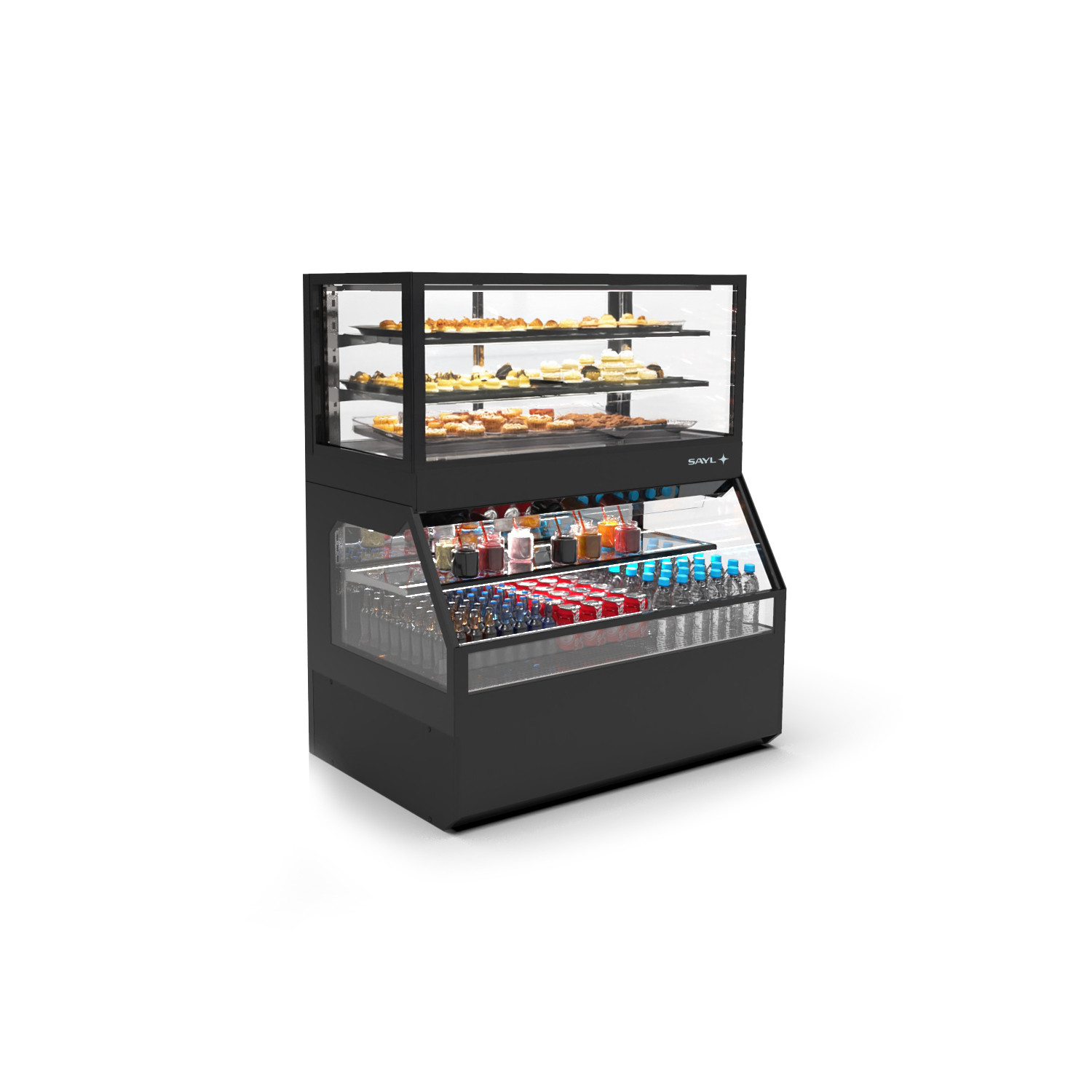 Vitrine Combinada Refrigerada e Neutra 1200mm