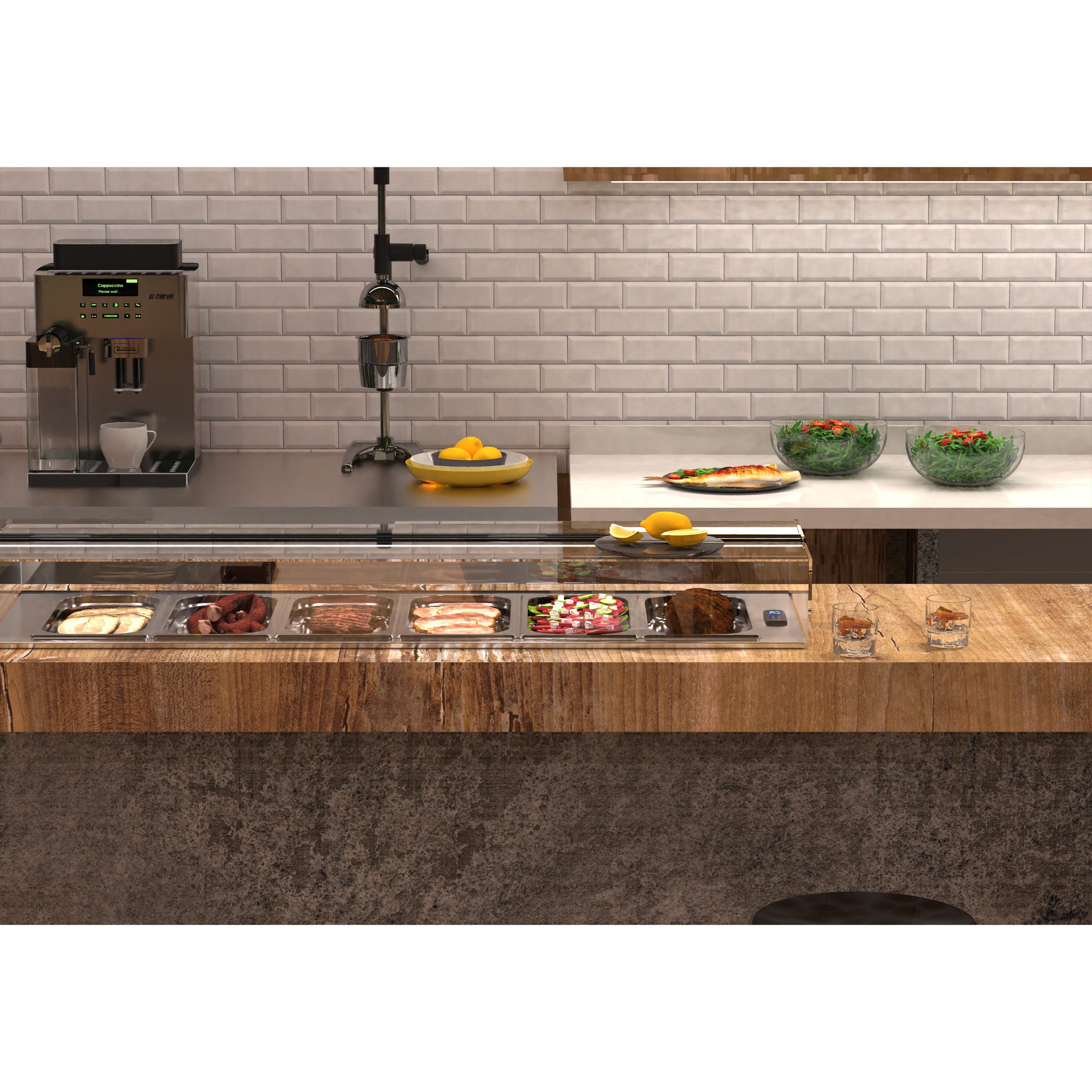 Vitrine Refrigerada Drop-In Estática D-8